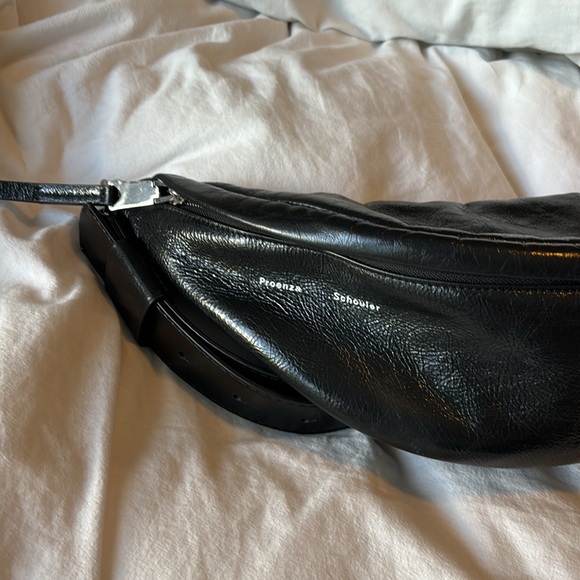 Proenza Schouler Stanton Sling Crinkled Leather Shoulder Bag - Picture 5 of 8